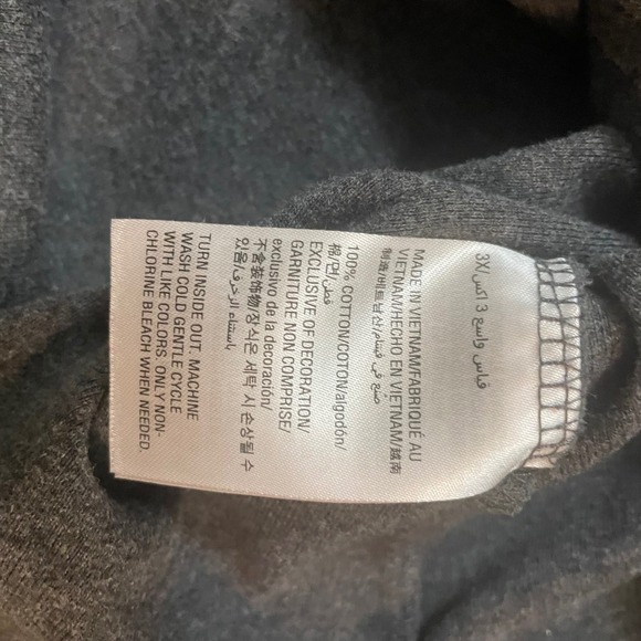 Karen Scott Womens Plus Size 3X Dark Gray Xmas Tree Embellished Long Sleeve Top - Picture 5 of 9